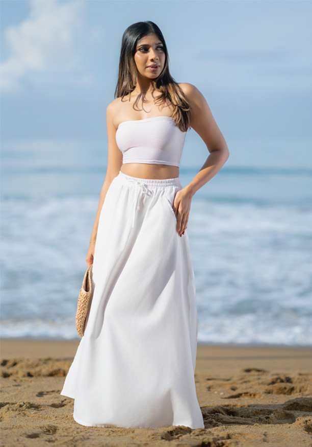 ZUZI WHITE SKIRT